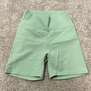 Wilo Mint Green Biker Shorts